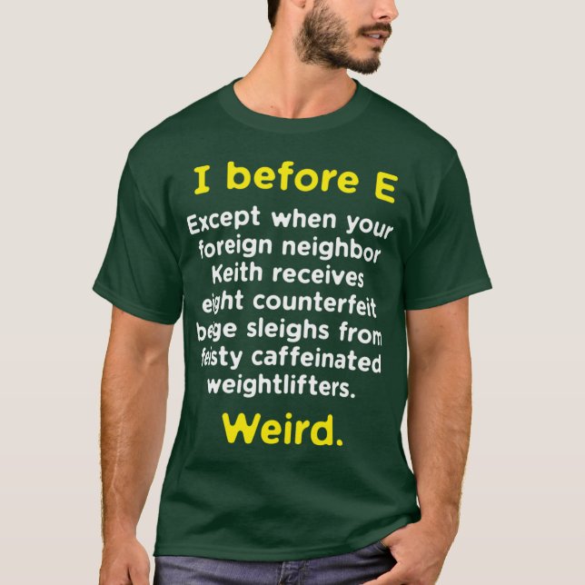 Camiseta Divertida garota da gramática inglesa geek nerd Eu (Frente)