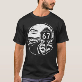 Camiseta Divertida Hwy 67 - Califórnia Grunge Seis Sete Leg