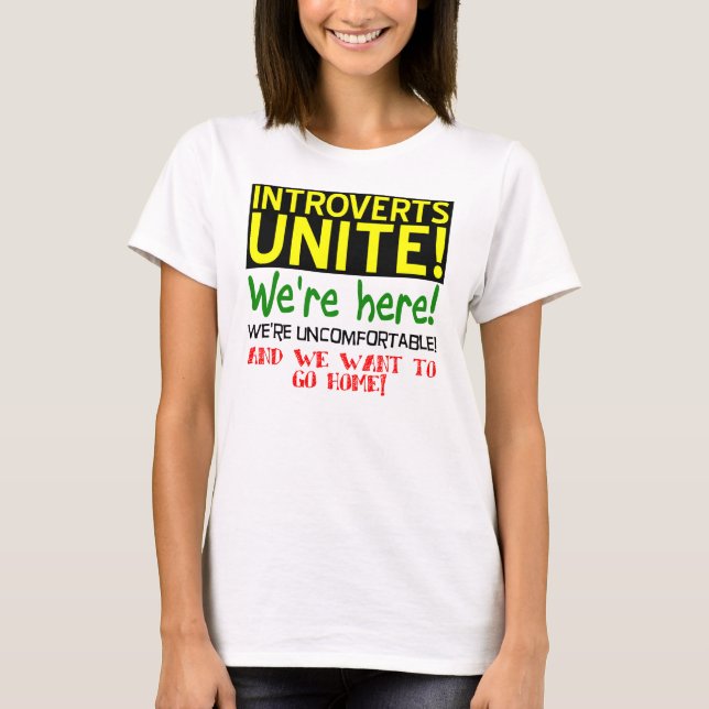 Camiseta Divertida 'Introvertidos se Unam' (Frente)