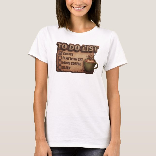 Camiseta Divertida Laranja CAFÉ BRINCADEIRA COM GA (Frente)