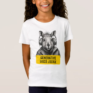 Camiseta divertida legal Disco Jockie Generativa C