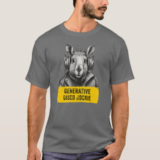 Camiseta divertida legal Disco Jockie Generativa C