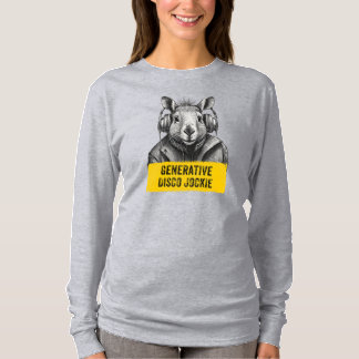 Camiseta divertida legal Disco Jockie Generativa C