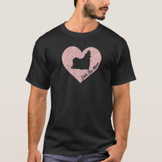 Camiseta Divertida Mãe de Shih Tzu Cão Shih Tzu Mães de S