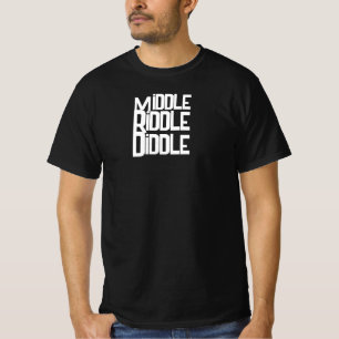 Camiseta Divertida Masculina Middle Riddle Diddle