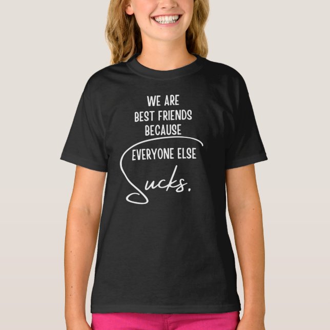 Camiseta Divertida Melhores Amigos (Frente)