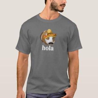 CAMISETA DIVERTIDA MEXICAN GUINÉ PIG HOLA HELLO T SHIRT