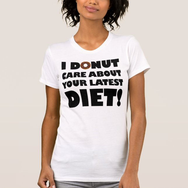 Camiseta Divertida Não Me Importo (Frente)