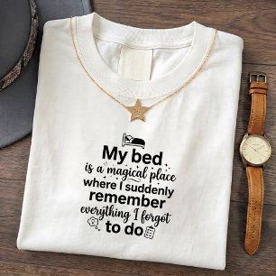 Camiseta Divertida Onde Esqueceu de Repente Tudo