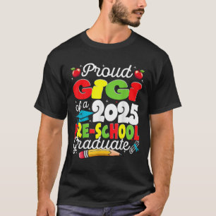 Camiseta Divertida Orgulhosa Gigi De Uma Turma De 2025 Grad