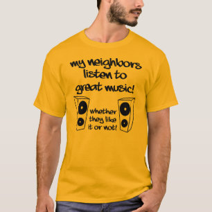 Camiseta Divertida Ouça Música Incrível