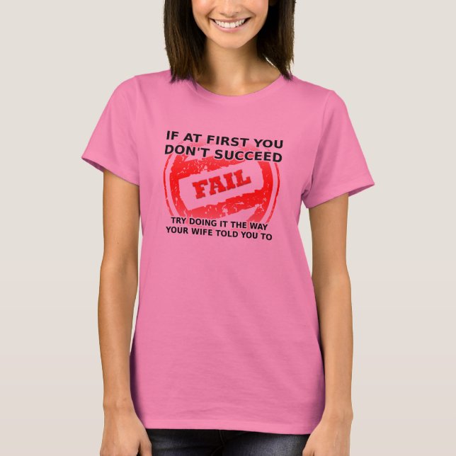 Camiseta Divertida Ouça Sua Esposa (Frente)