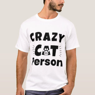 Camiseta Divertida para Amantes de Gatos - Pessoa