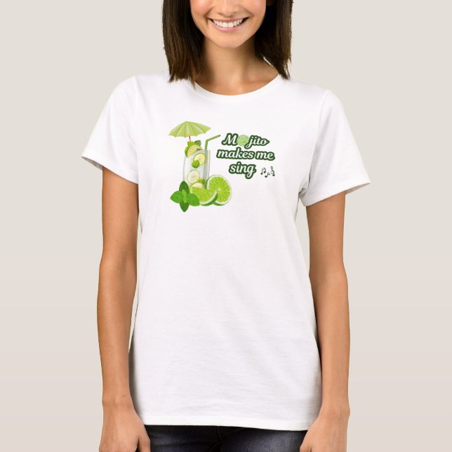 Camiseta divertida para amantes de Mojito (Frente)