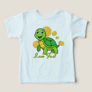 Camiseta Divertida para Bebê Eu sou Rápido