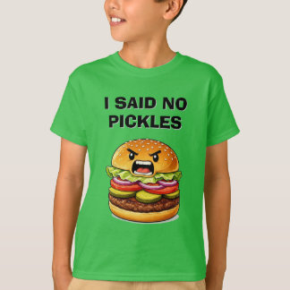 Camiseta Divertida para Crianças Sem Picles