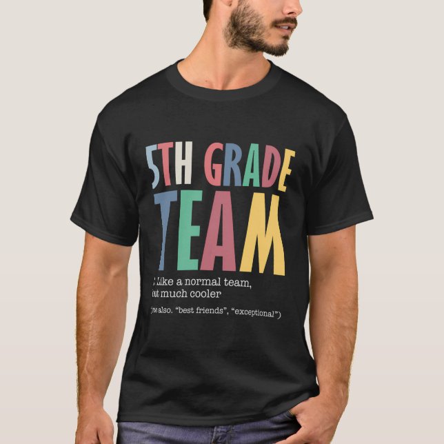 Camiseta Divertida para Equipe da 5ª Série Como No (Frente)