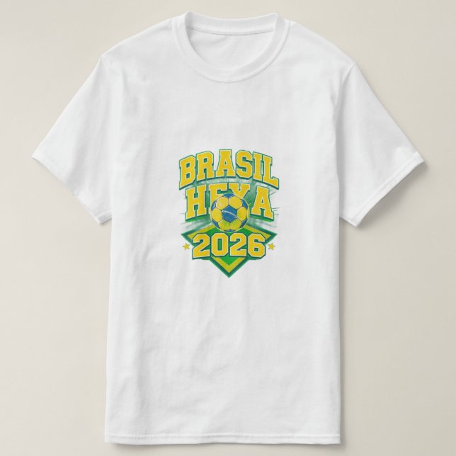 Camiseta divertida para futebol brasileiro (Frente do Design)