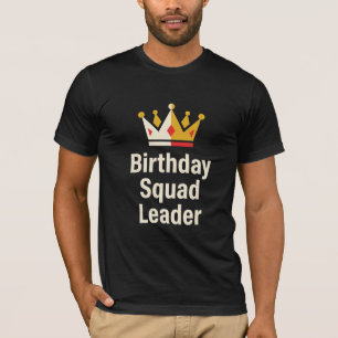 Camiseta Divertida para Líder do Esquadrão de Aniv
