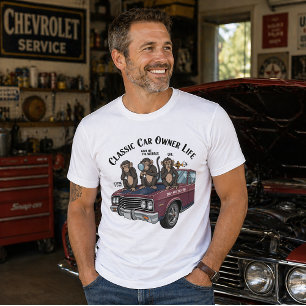 Camiseta Divertida para Proprietário de Carro Clás