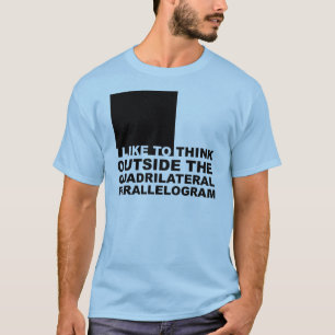 Camiseta Divertida Pense Fora da Caixa