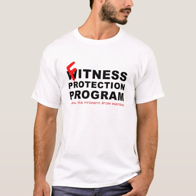 Camiseta Divertida Proteção Fitness (Frente)