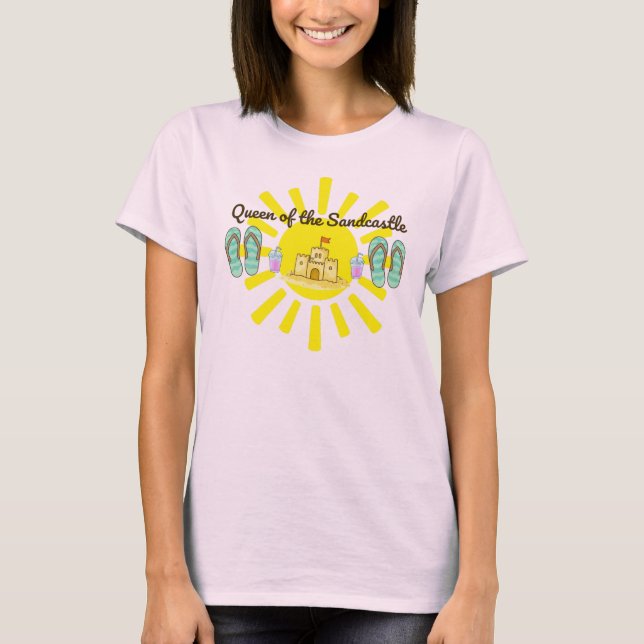 Camiseta Divertida Rainha do Verão do Castelo de A (Frente)
