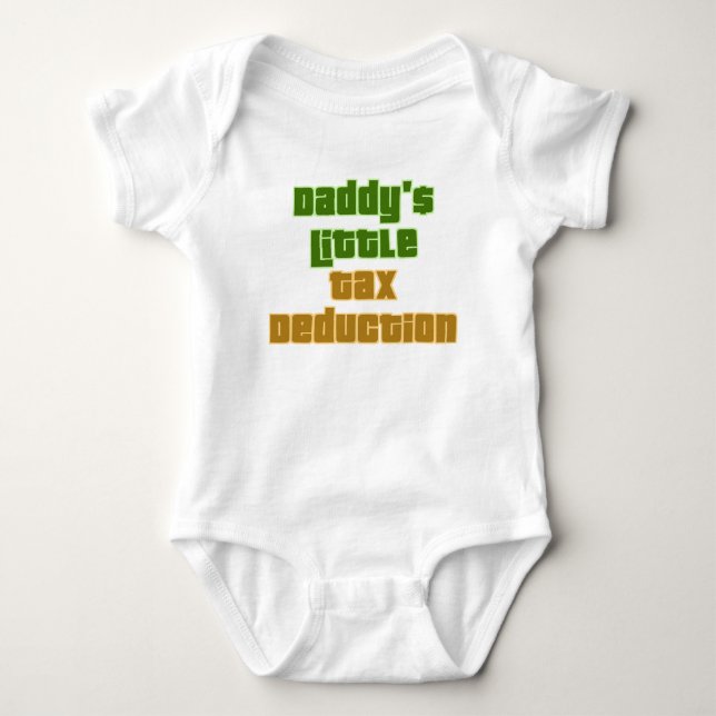 Camiseta Divertida Redução de Impostos do Papai (Frente)