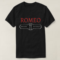 Camiseta Divertida Romeo Homens Velhos Aposentados