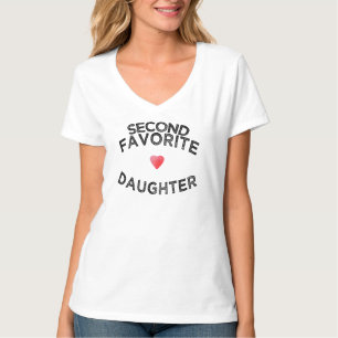 Camiseta Divertida segunda filha favorita rivalidade entre 