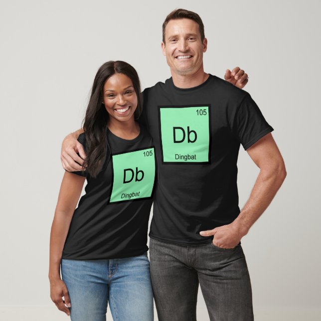 Camiseta Divertida Símbolo de Elemento Químico Db  (Unissex)