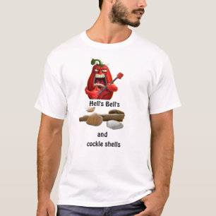 Camiseta Divertida 'Sinos do Inferno e Conchas de