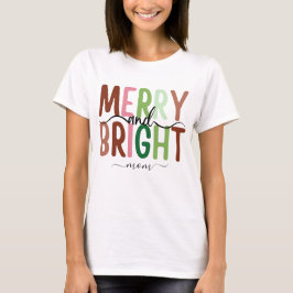 Camiseta Divertida Temática de Natal Personalizáve