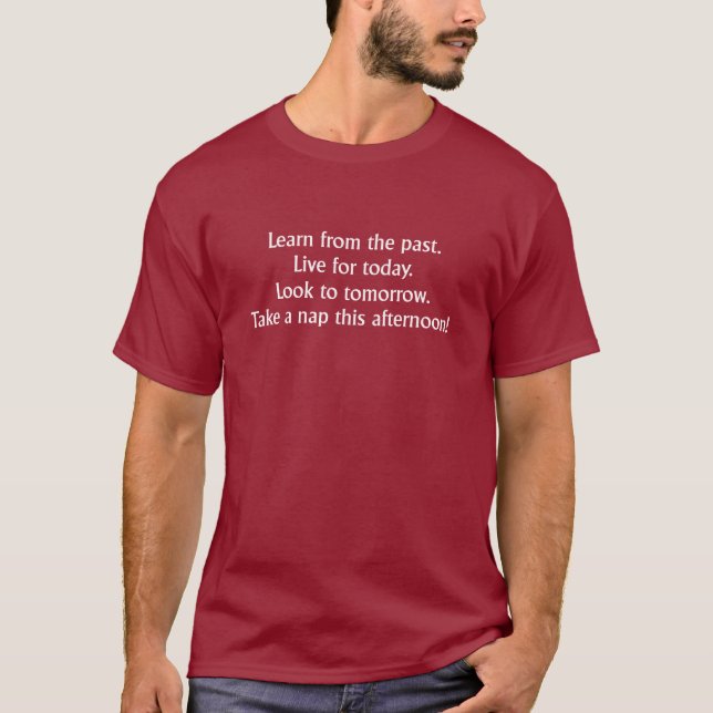 Camiseta Divertida "Tire uma Soneca" Humor (Frente)