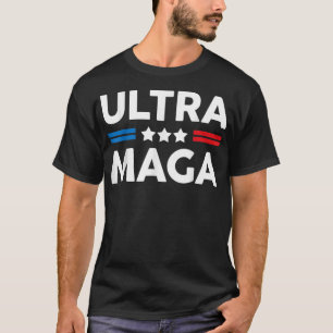 Camiseta Divertida Ultra Maga Vintage Bandeira Americana Ul