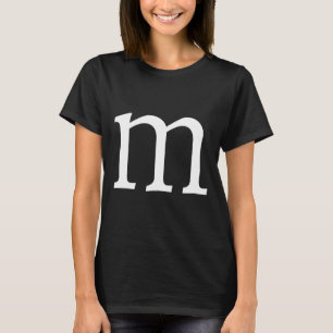 Camiseta Divertidas Fantasias de Halloween da Letra M