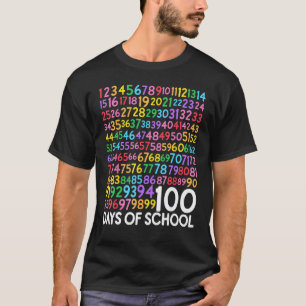 Camiseta Divertido 100º Dia de Aula Professor Crianças 100
