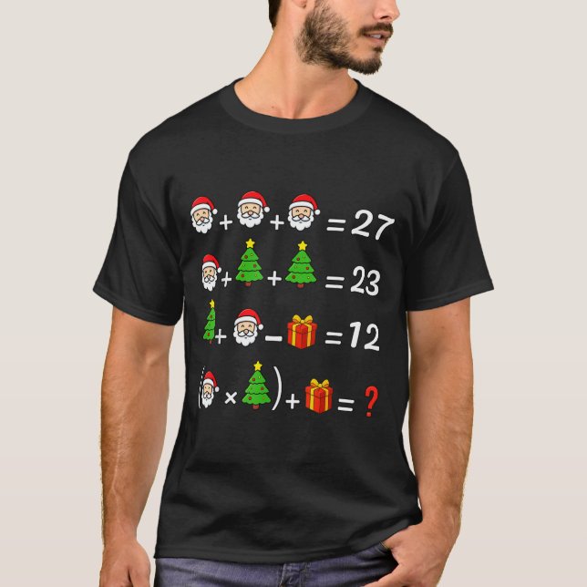 Camiseta Divertido 67 Meme Natal Professor de Matemática Pa (Frente)