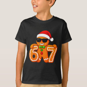 Camiseta Divertido 67 Natal 6 7 Biscoito Seis Sete Para K