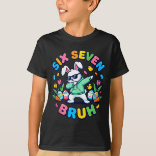 Camiseta Divertido 67 seis sete meme bruh coelho dabbing pá