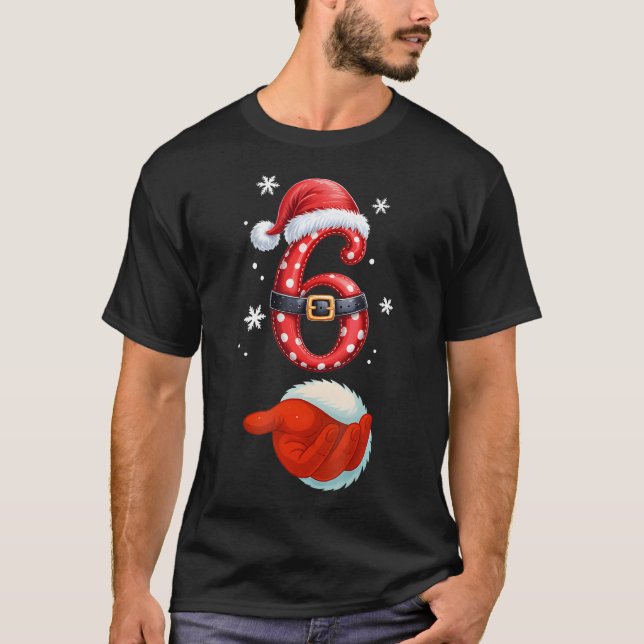 Camiseta Divertido 67 Seis Sete Meme Casal Combinando Natal (Frente)
