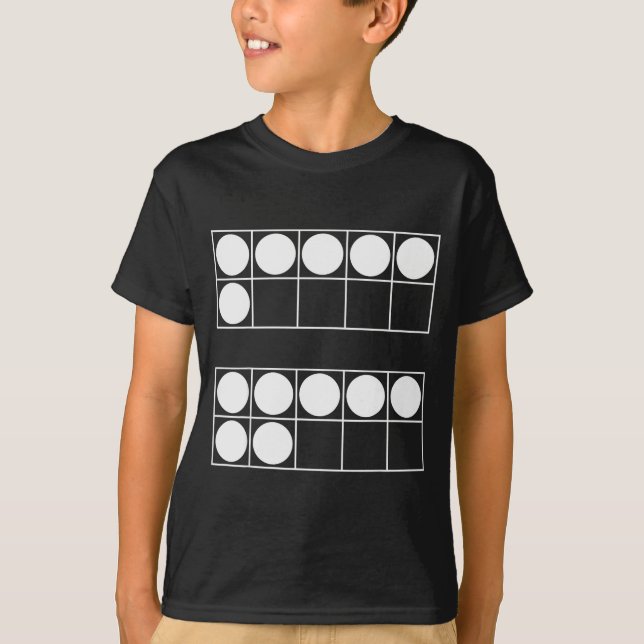 Camiseta Divertido 6 7 Número Professores Alunos Seis Sete  (Frente)