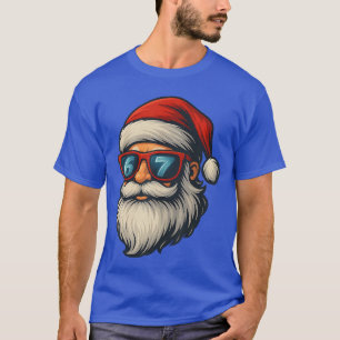 Camiseta Divertido 6 7 Si Seven Meme Rosto de Papai Noel 67