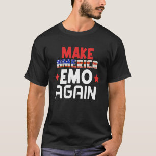Camiseta Divertido Aposentado Emo Criança Música Triste Cen