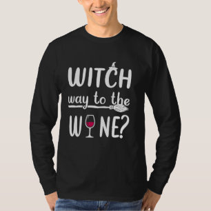 Camiseta Divertido Bebedor de Halloween Amante do Vinho par