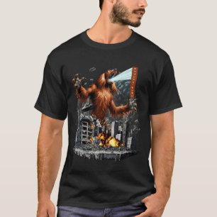 Camiseta Divertido cachorro Setter Irlandês monstro Kaiju J