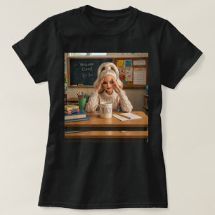 Camiseta Divertido Chegou ao Maio Professoras Garotas Meme