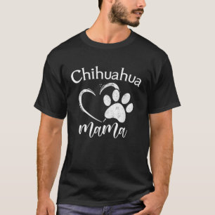 Camiseta Divertido Chihuahua Mama Pet Lover Roupa Dog Chi-C