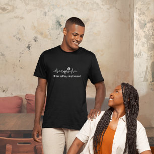 Camiseta divertido Citação de trabalho Café Beba café, mant