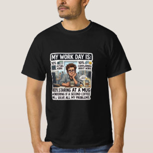 Camiseta Divertido Colapso do Dia de Trabalho para Amantes
